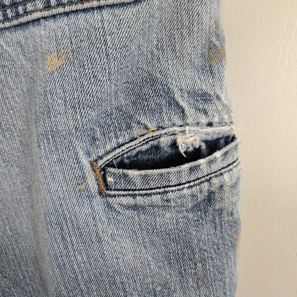 Carhartt Blue Denim Jeans Men's 32 with Paint Splatter - Picture 6 of 11